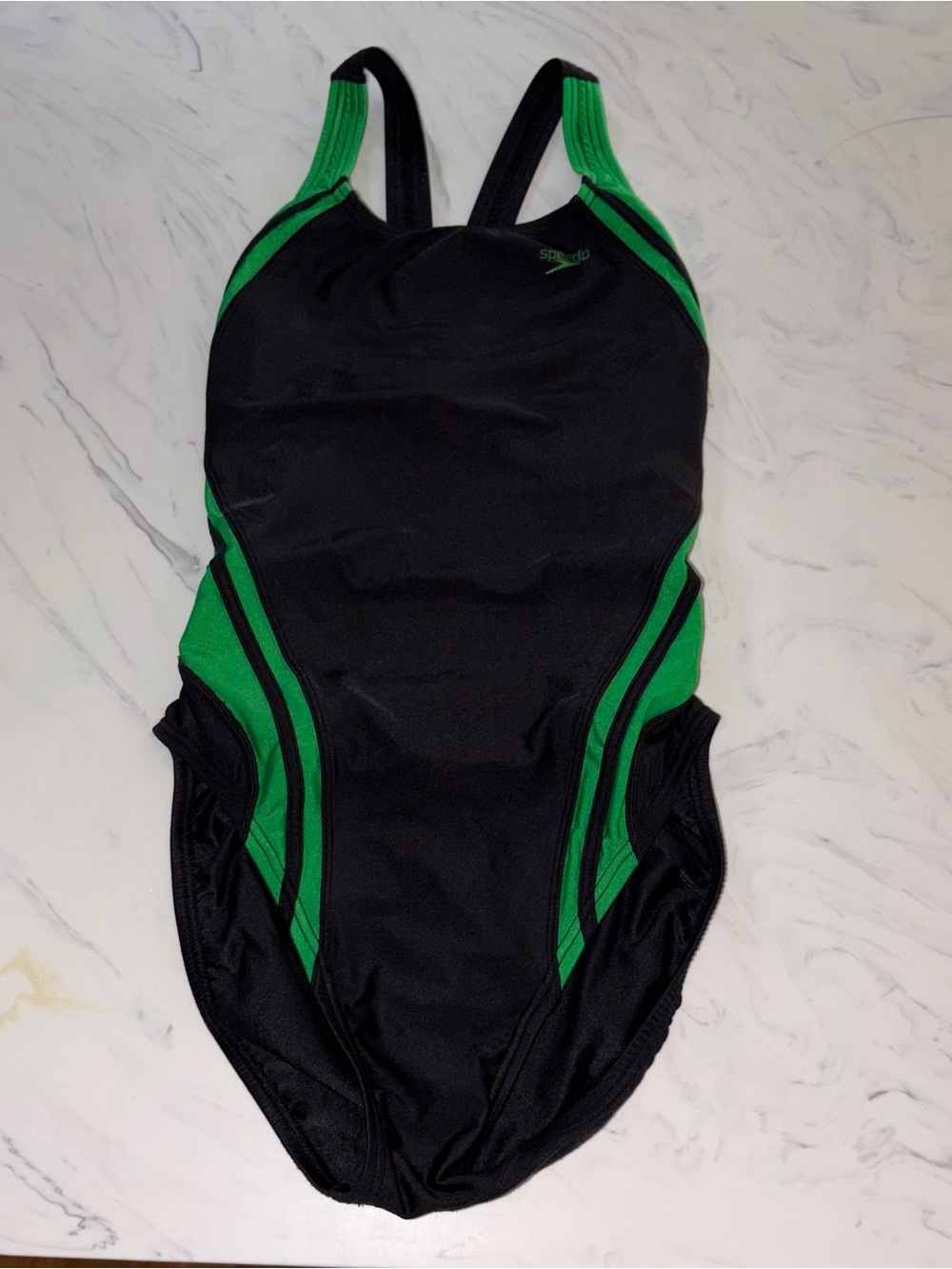 Speedo quantum splice super pro black racing suit bathing one piece sport 10 36